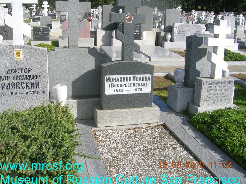 Grave/tombstone of VOSKRESENSKY Иоанна