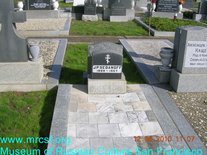 Grave/tombstone of SEDANOFF J.P.