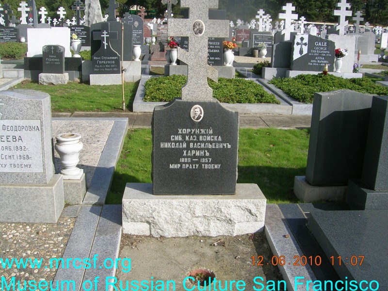 Grave/tombstone of HARIN Николай Васильевич
