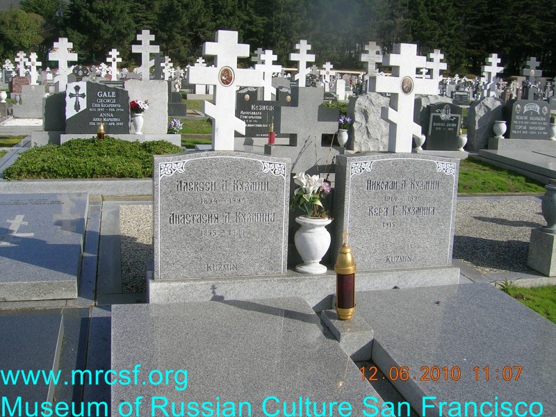 Могила/надгробие КУЗЬМИН Алексей А.