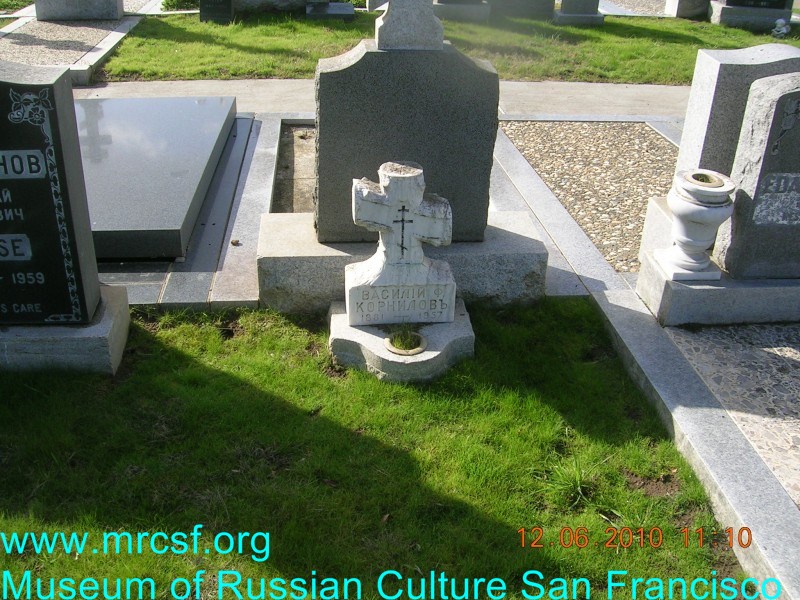 Grave/tombstone of KORNILOFF Василий Ф.