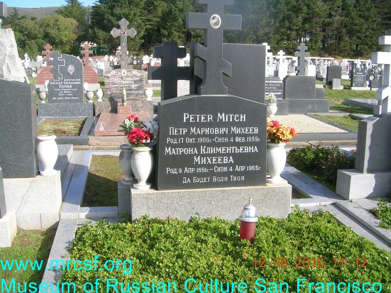 Grave/tombstone of MITCH Петр Маркович