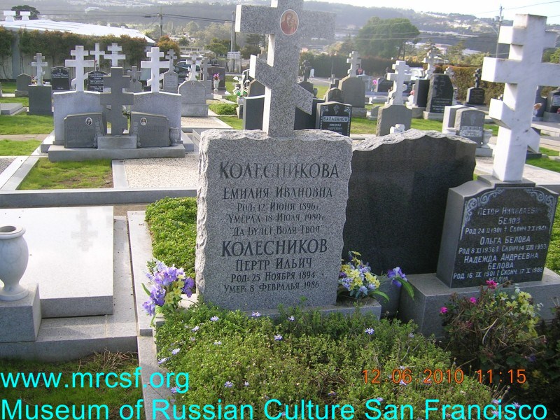 Grave/tombstone of KOLESNIKOFF Петр Ильич