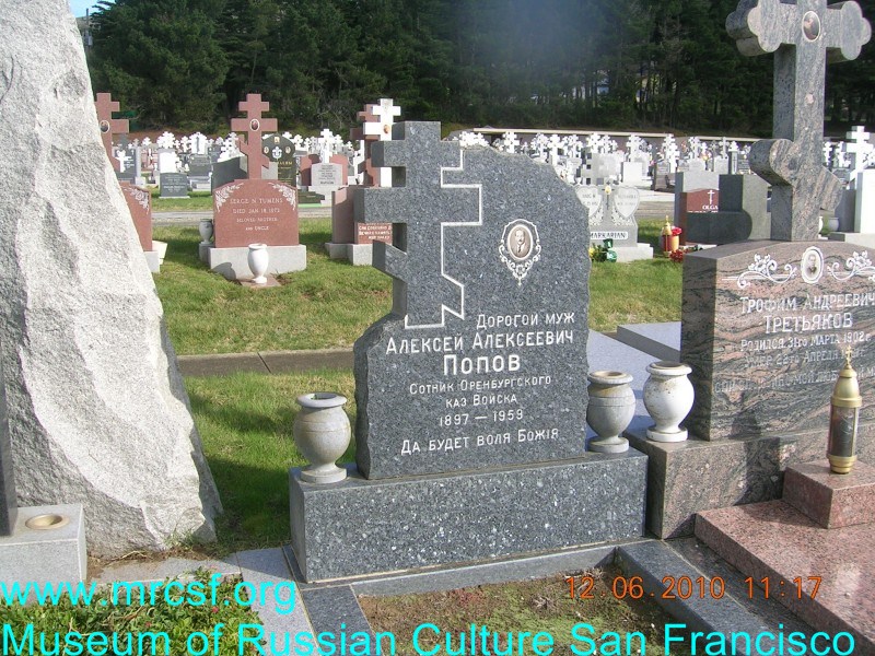 Grave/tombstone of POPOFF Алексей Алексеевич
