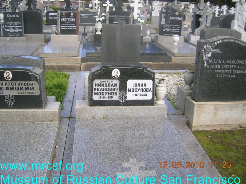 Grave/tombstone of MOSUNOFF Николай Иванович