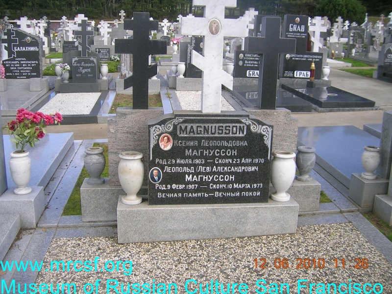 Grave/tombstone of MAGNUSSON Леопольд (Лев) Александрович