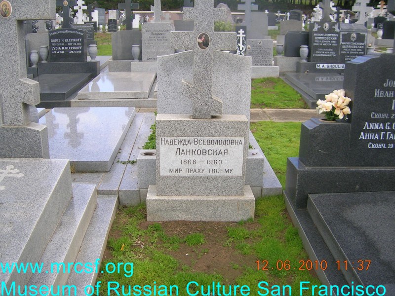 Grave/tombstone of LANKOVSKY Надежда Всеволодовна
