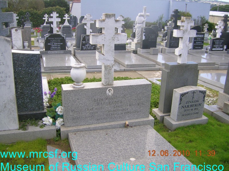Grave/tombstone of MARKELOFF Вера Ивановна