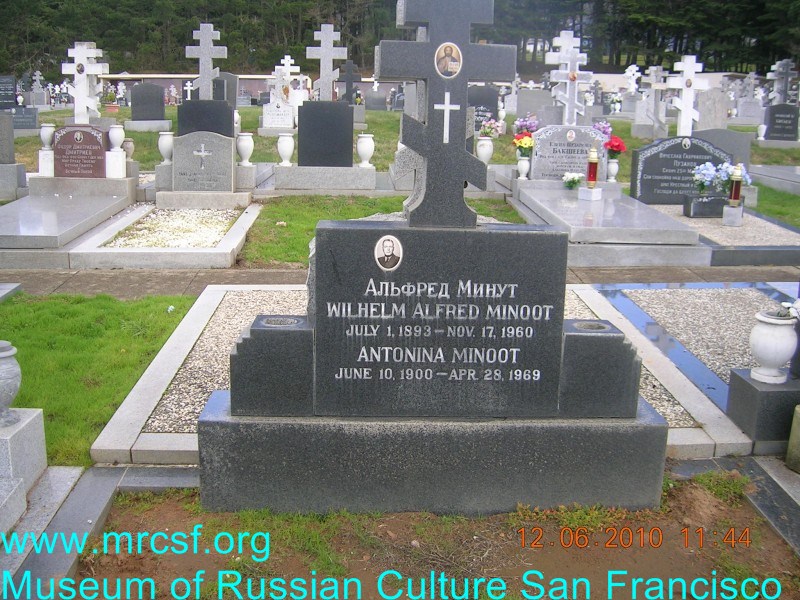 Grave/tombstone of MINOOT Антонина