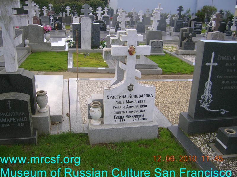 Grave/tombstone of CHIKIRISOFF Елена