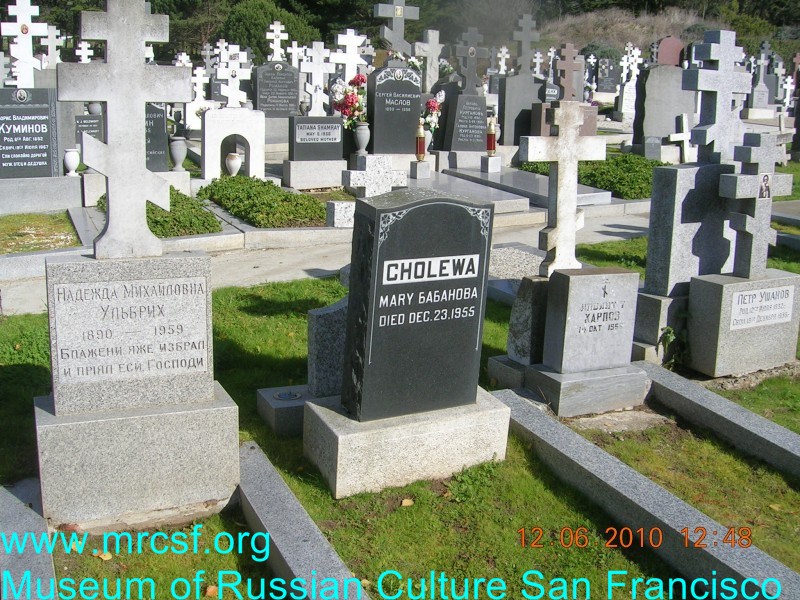 Могила/надгробие ЧОЛЕВА Мария