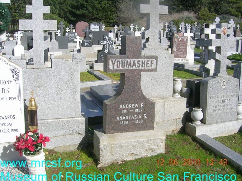 Grave/tombstone of YOUMASHEFF Андрей П.