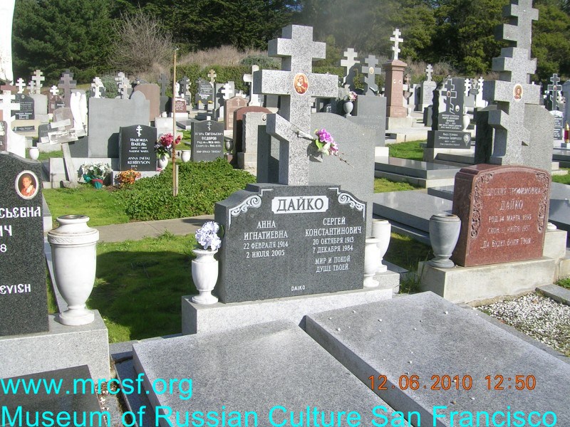 Могила/надгробие ДАЙКО Сергей Константинович