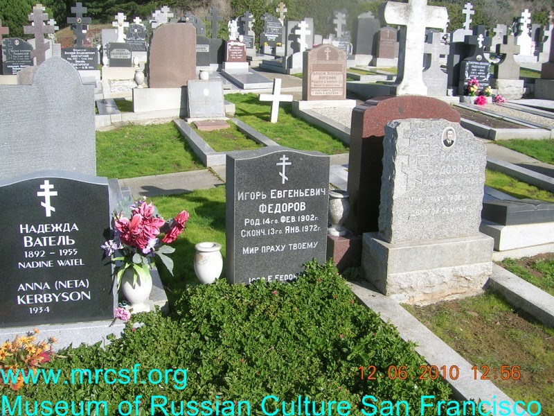 Grave/tombstone of FEDOROFF Игорь Евгеньевич