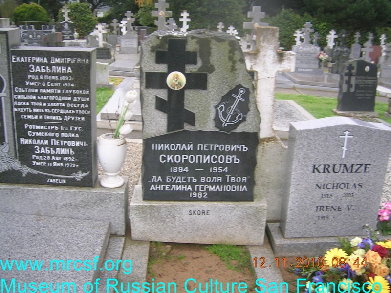 Grave/tombstone of SKORE Николай Петрович