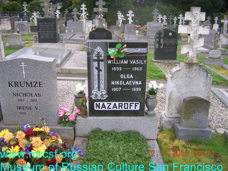 Grave/tombstone of NAZAROFF William Vasily