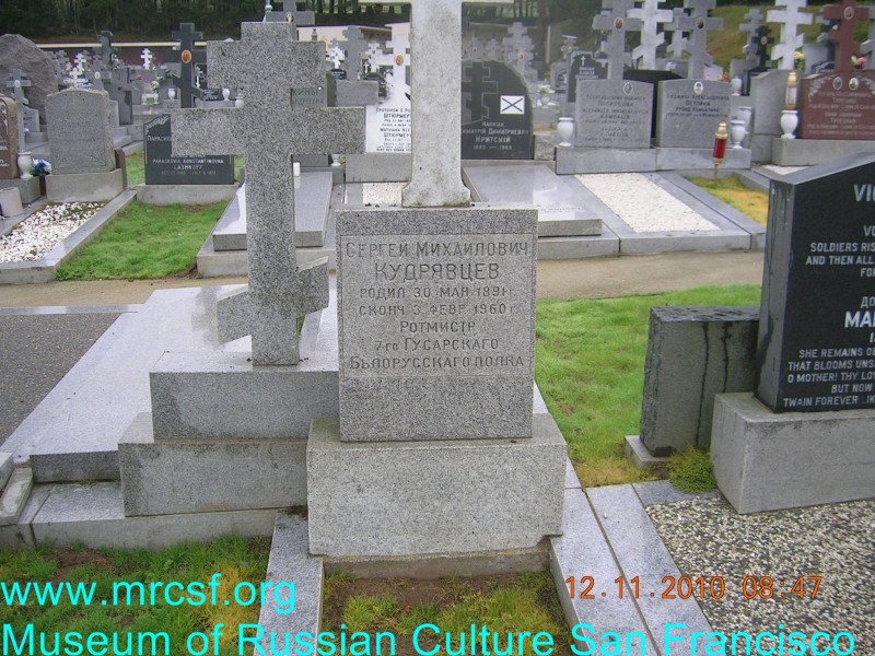Grave/tombstone of KUDRIAVTSOFF Сергей Михайлович