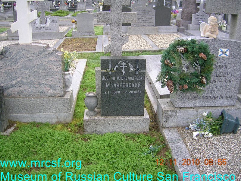 Grave/tombstone of MALIAREVSKY Леонид Александрович