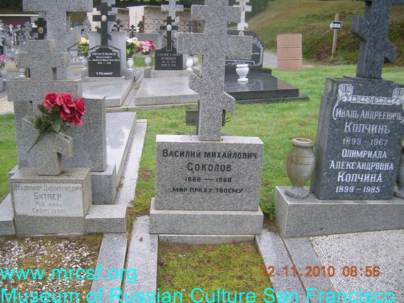 Grave/tombstone of SOKOLOFF Василий Михайлович