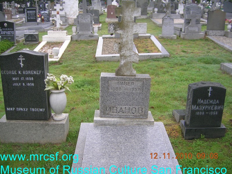 Grave/tombstone of IVANOFF Павел