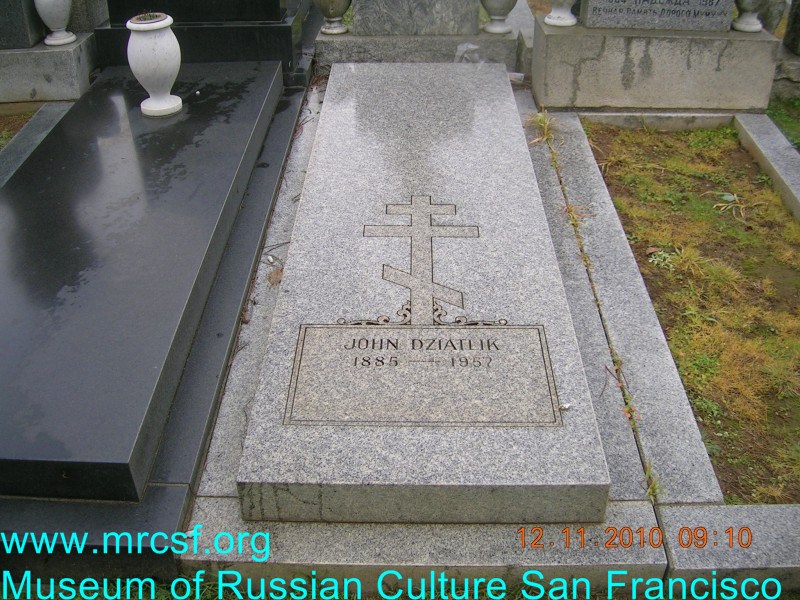 Grave/tombstone of DZIATLIK John