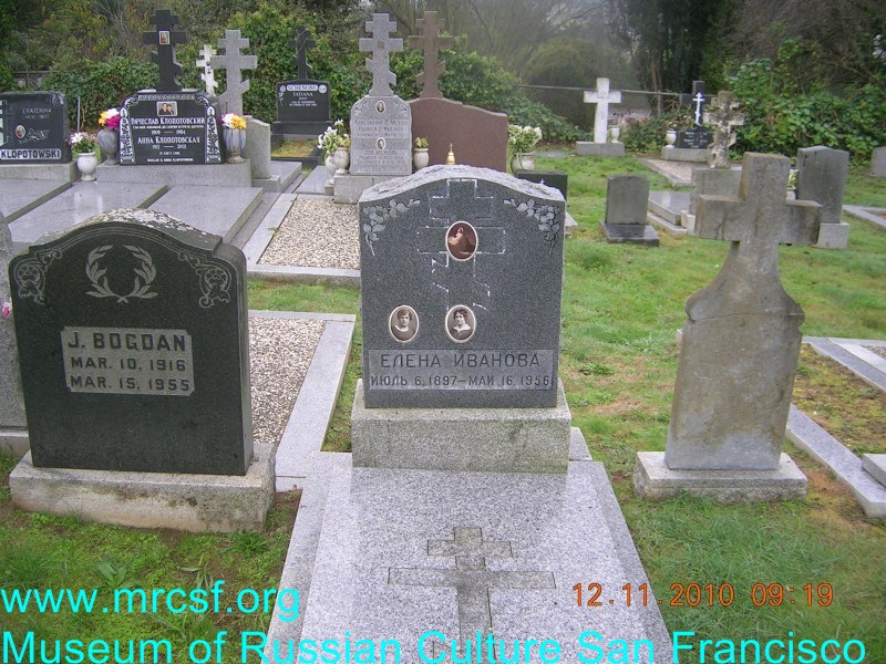 Grave/tombstone of IVANOFF Елена