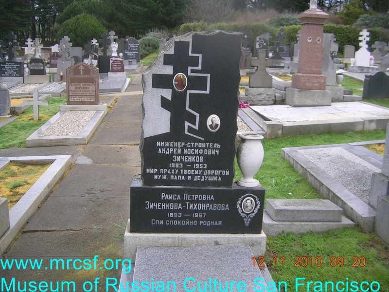 Grave/tombstone of ZICHENKOFF Андрей Иосифович