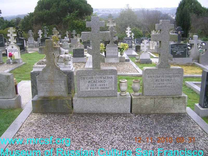 Grave/tombstone of ISAENKO Евгения Сергеевна