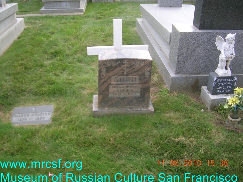 Grave/tombstone of GOOD Anna N.