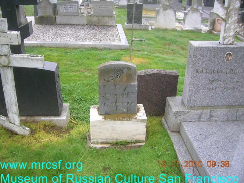 Могила/надгробие АРЕФ John