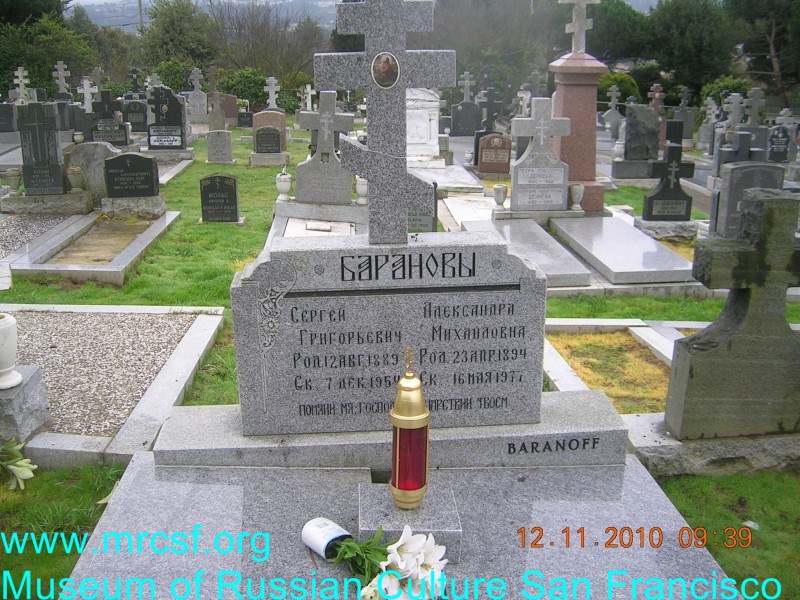 Grave/tombstone of BARANOFF Сергей Григорьевич