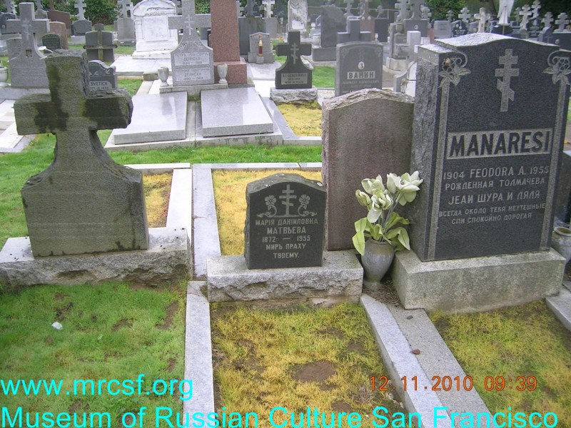 Grave/tombstone of MATVEEFF Мария Данииловна