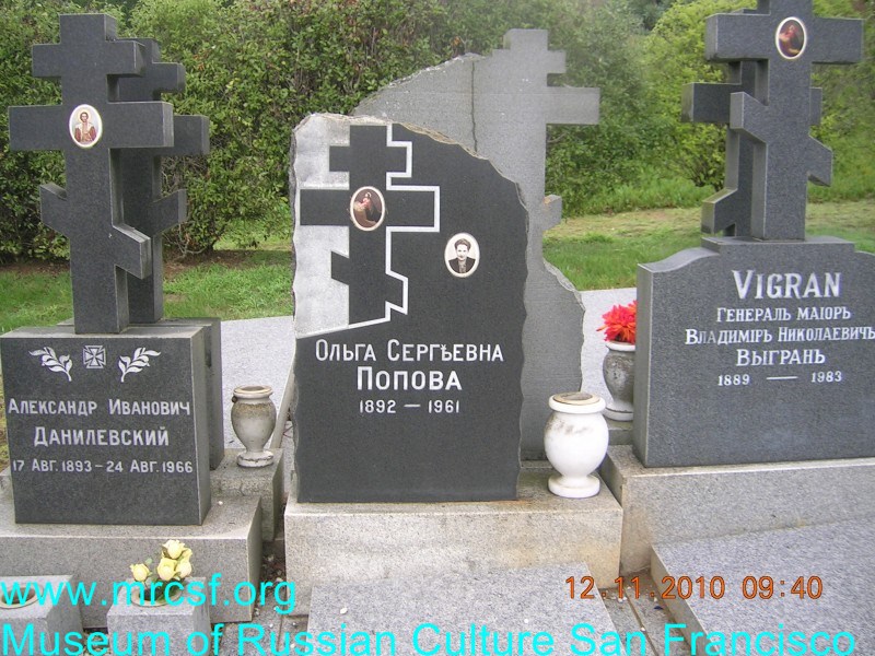 Могила/надгробие ПОПОВА Ольга Сергеевна