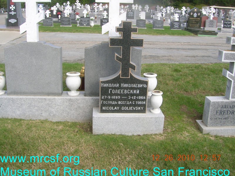 Grave/tombstone of GOLIEVSKY Николай Николаевич