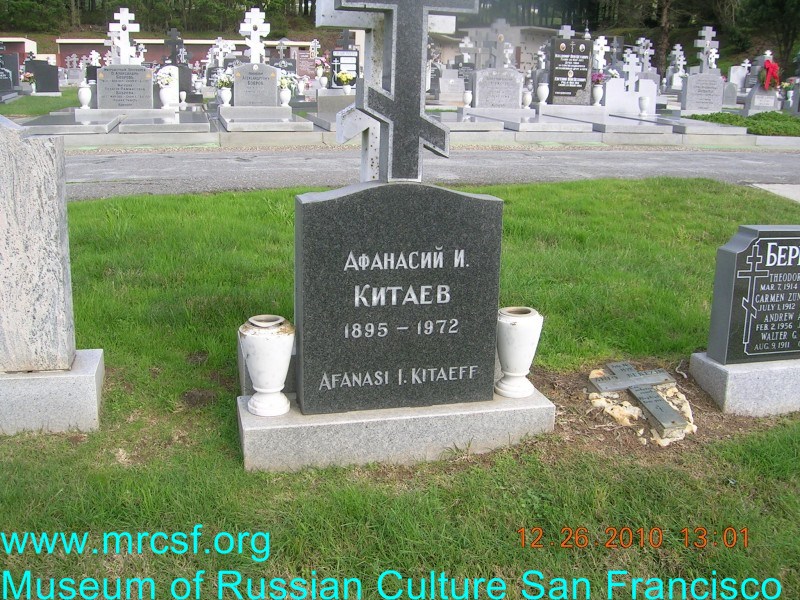 Grave/tombstone of KITAEFF Афанасий И.
