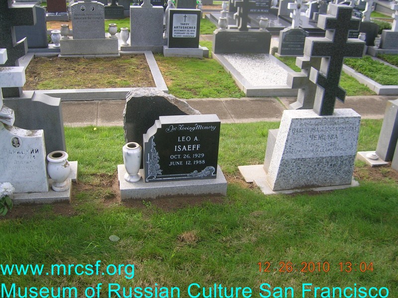 Grave/tombstone of ISAEFF Leo A.