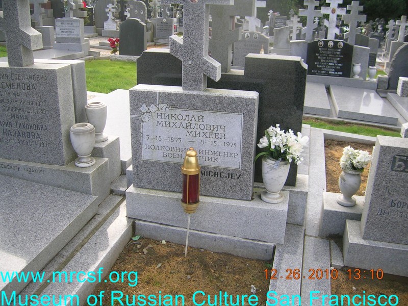 Grave/tombstone of MICHEJEV Николай Михайлович