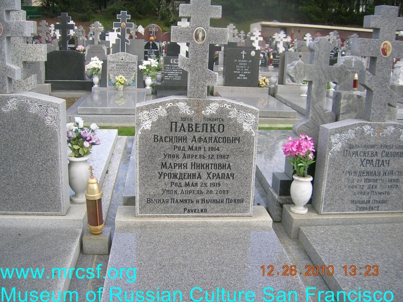 Grave/tombstone of PAVELKO Мария Никитична