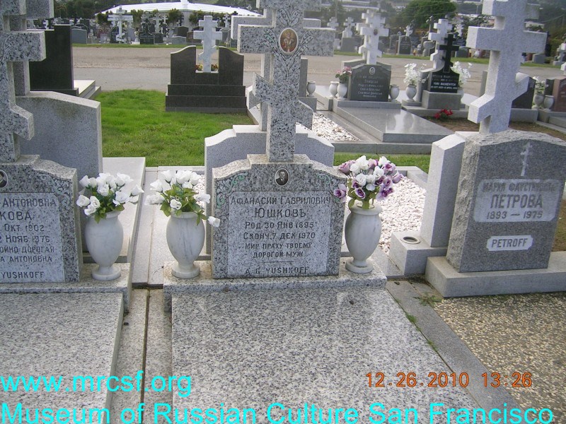 Grave/tombstone of YUSHKOFF Афанасий Гаврилович