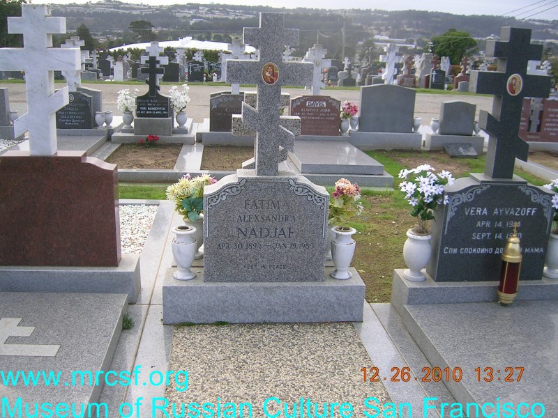 Grave/tombstone of NADJAF Фатима Александра