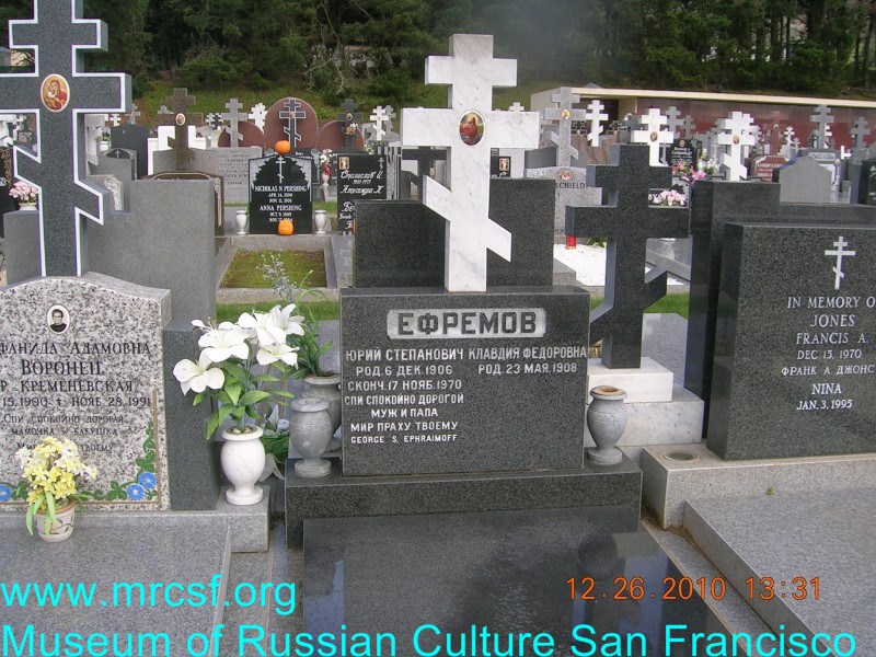 Могила/надгробие ЕФРЕМОВА Клавдия Федоровна