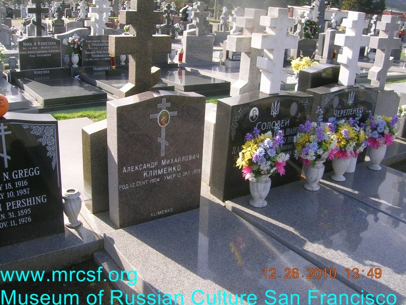 Grave/tombstone of KLIMENKO Александр Михайлович