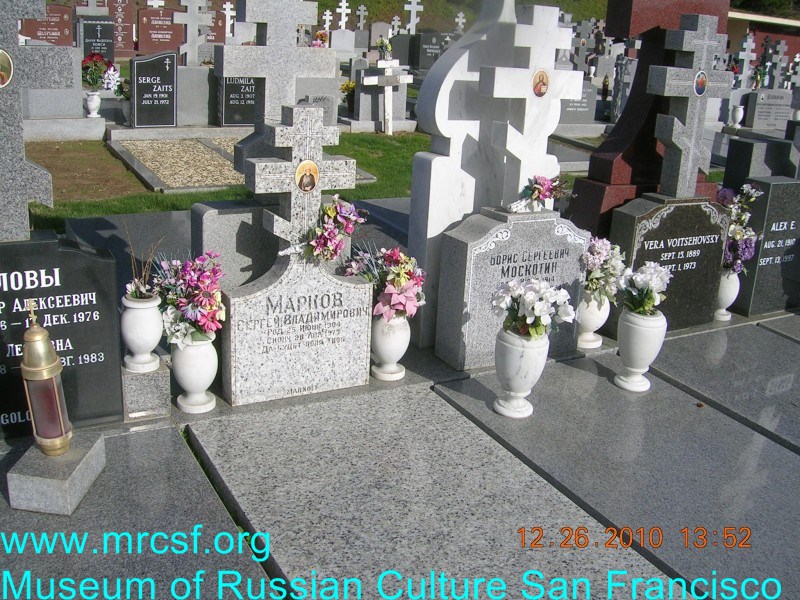 Grave/tombstone of MARKOFF Сергей Владимирович