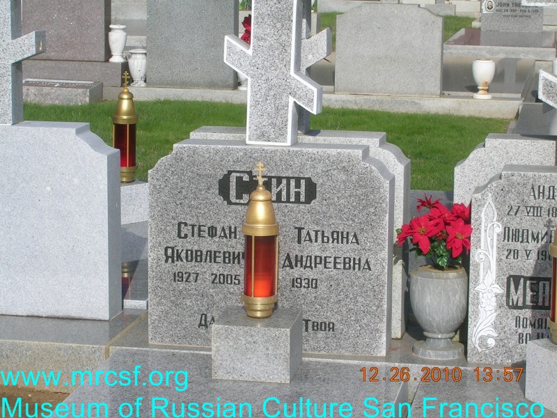 Grave/tombstone of STIN Стефан Яковлевич