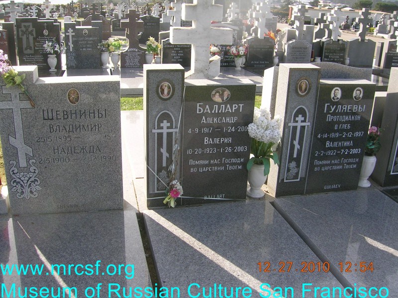 Могила/надгробие БАЛЛАРТ Валерия