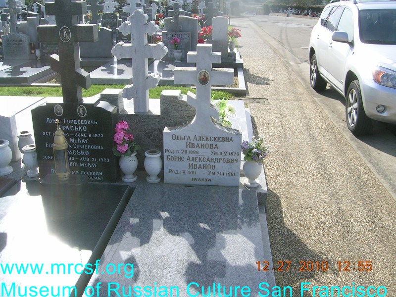 Могила/надгробие ИВАНОВ Борис Александрович