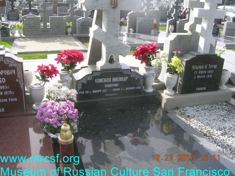 Grave/tombstone of PADERIN Никандр