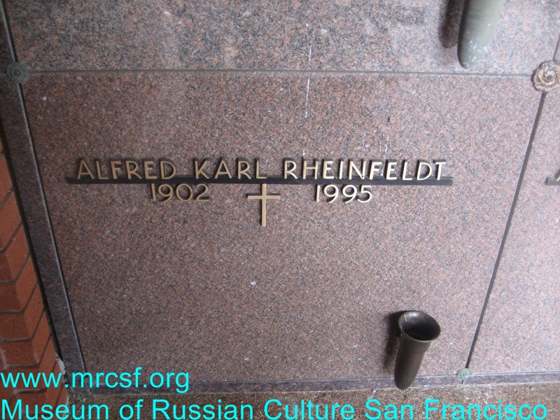Grave/tombstone of RHEINFELDT Alfred Karl
