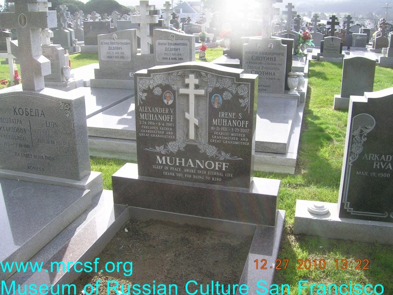 Grave/tombstone of MUHANOFF Александр В.