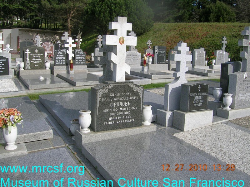 Grave/tombstone of FROLOFF Иоанн (Иван) Александрович